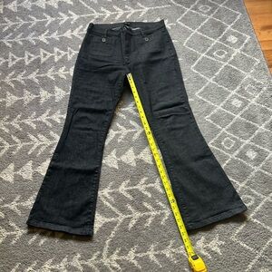 Saint & Sofia - Bowie Stretch Flare Jeans - Black Wash sz 12